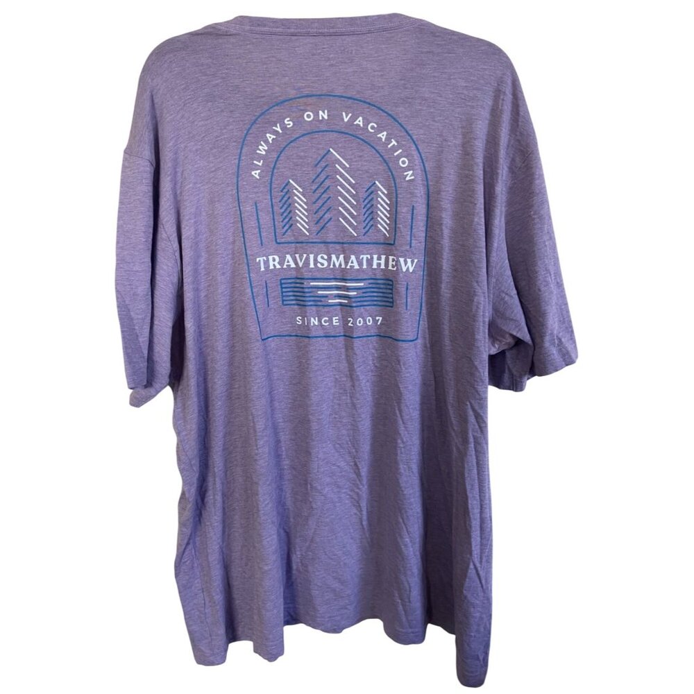 Travis Mathew Purple XXL 2XL T-shirt 100% Pima Cotton Tshirt T Shirt Tee Golf